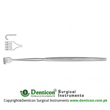 Wound Retractor 4 Sharp Prongs Stainless Steel, 16.5 cm - 6 1/2"